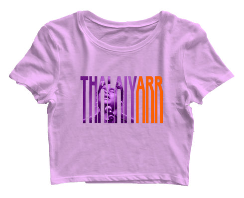 Quirkipedia ThalaivARR ARR ARR Womens Crop Tops